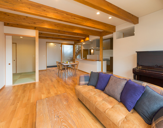 大きな土間のある家